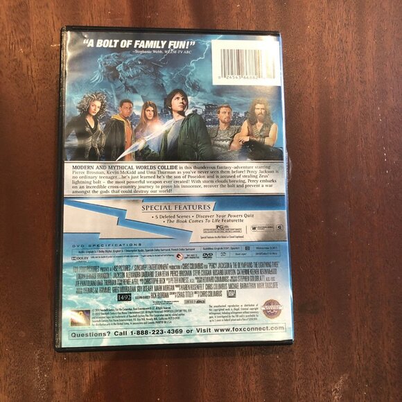 Percy Jackson & The Olympians The Lightning Thief DVD 2010 PG Family Adventure - Picture 3 of 3